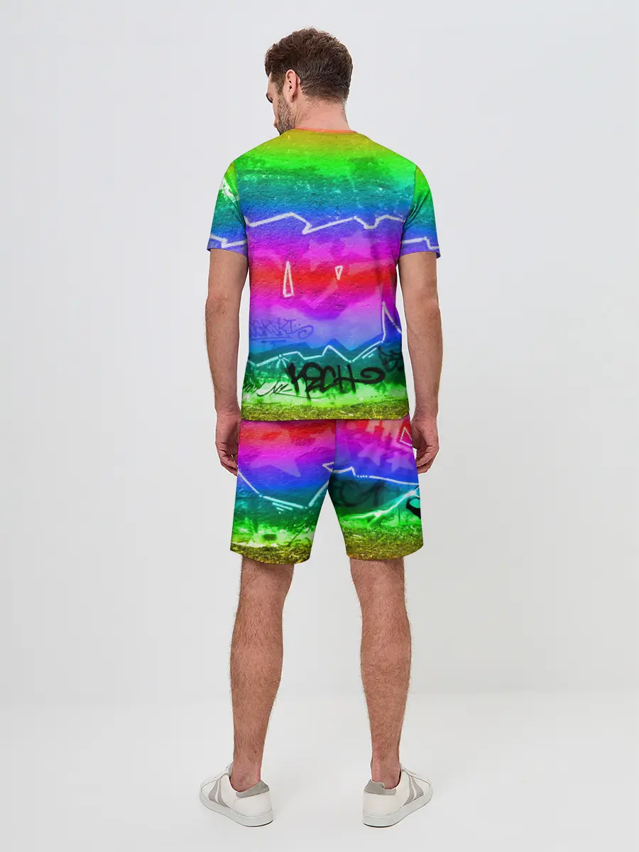 Мужской костюм с шортами / GRAFFITI NEON