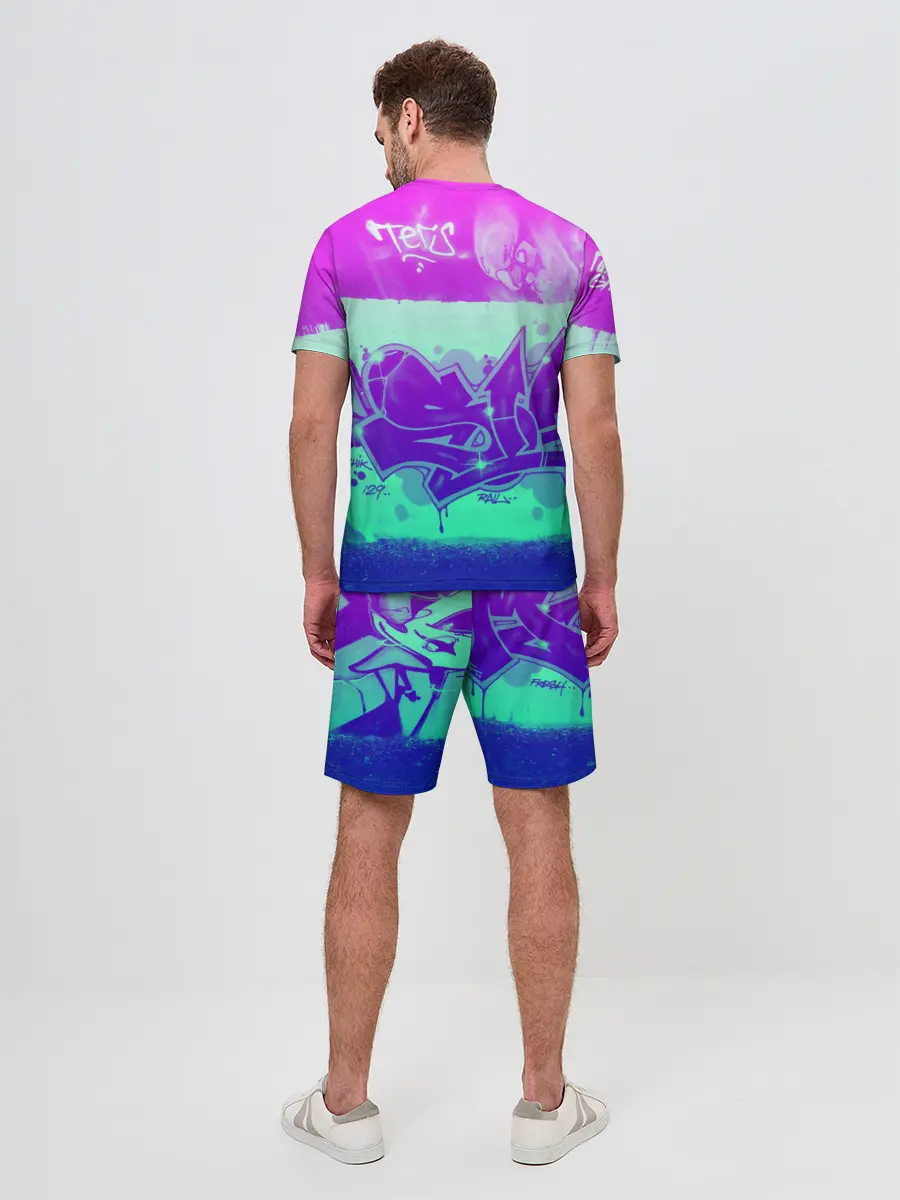Мужской костюм с шортами / color neon collection