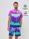 Мужской костюм с шортами / color neon collection