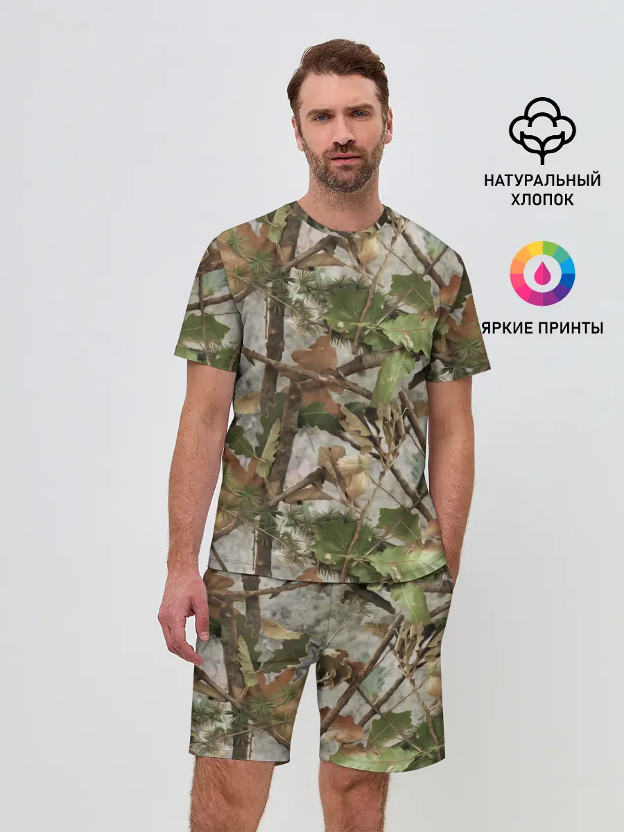 Мужской костюм с шортами / Камуфляж