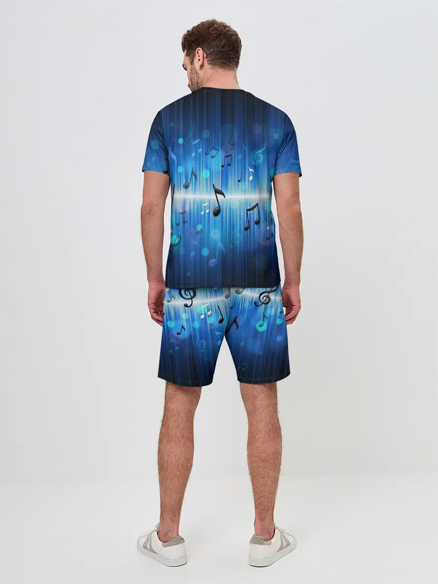 Мужской костюм с шортами / Абстракция музыка