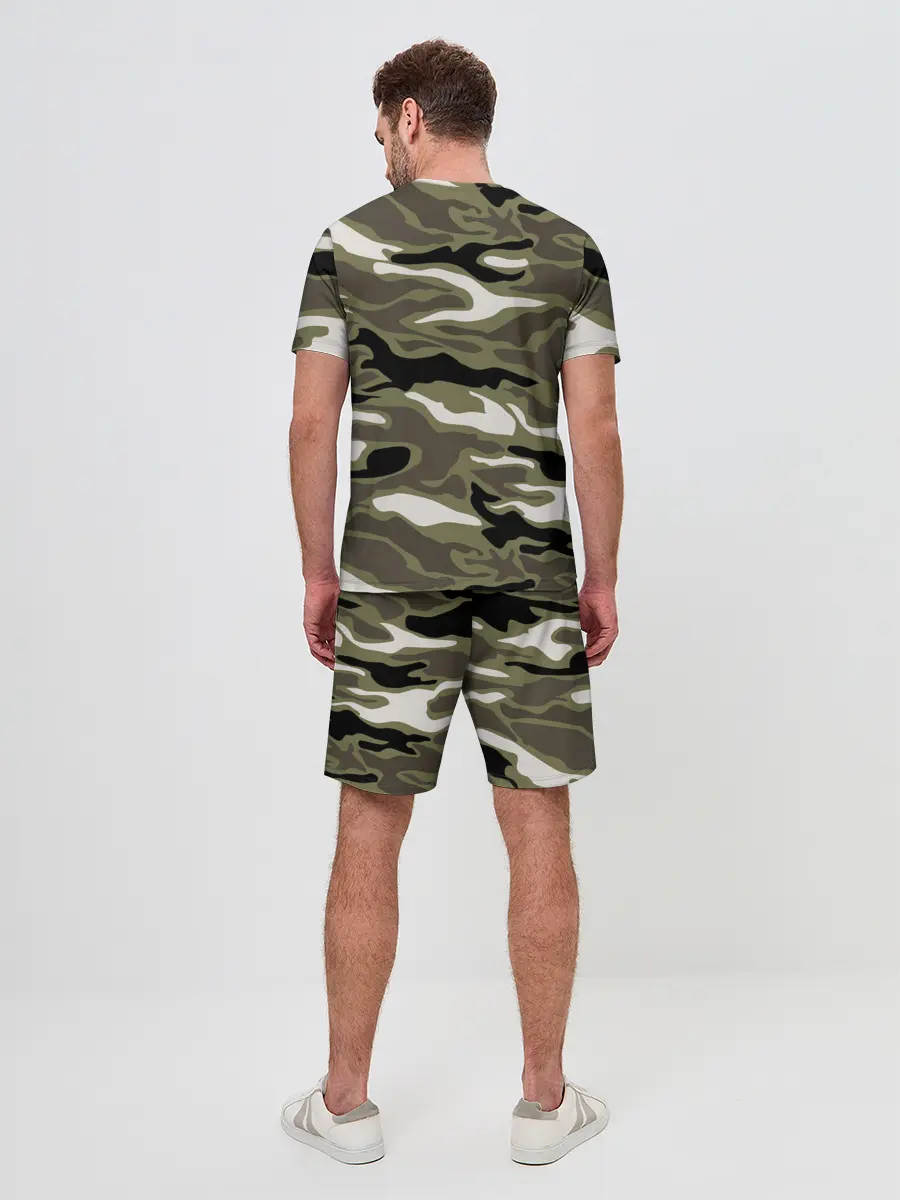 Мужской костюм с шортами / Камуфляж