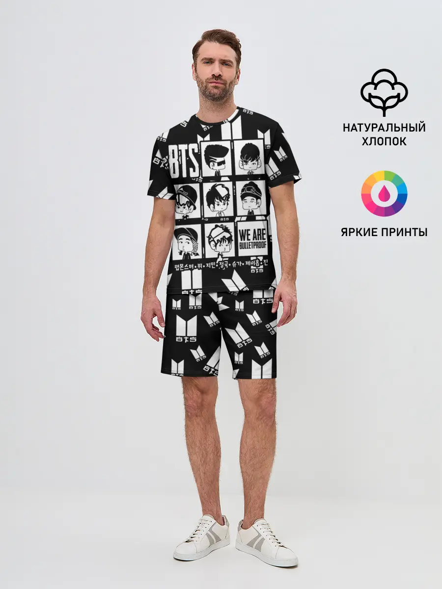 Мужской костюм с шортами / BTS WE ARE BULLETPROOF