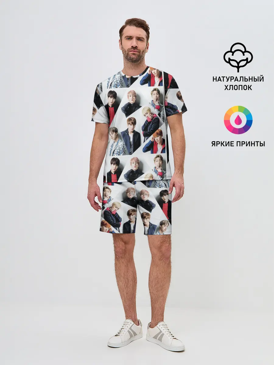 Мужской костюм с шортами / BTS COLLAGE