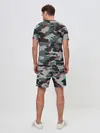 Мужской костюм с шортами / Серый камуфляж