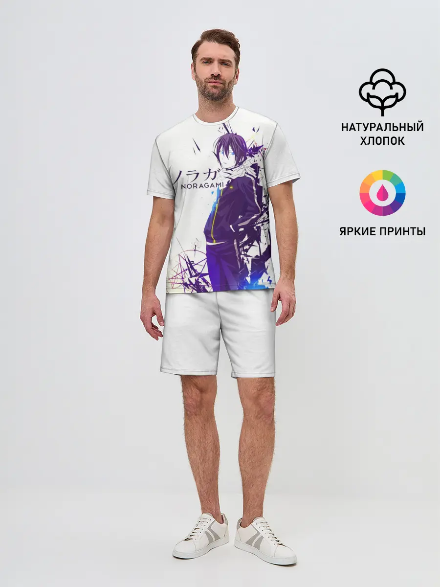 Мужской костюм с шортами / NORAGAMI Yato blue