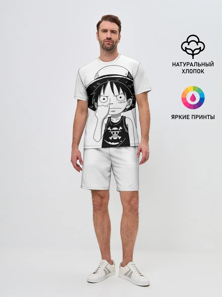 Мужской костюм с шортами / палец в носу One Piece