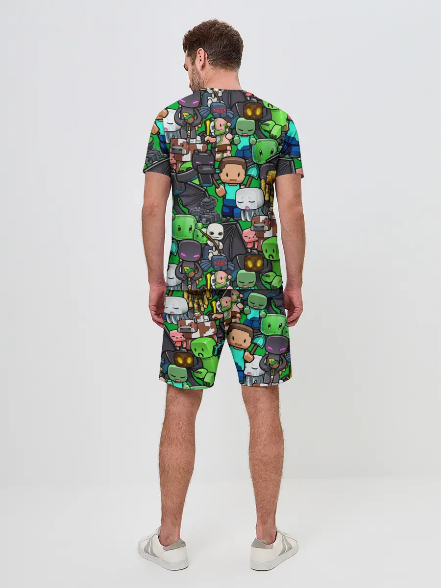 Мужской костюм с шортами / Майнкрафт