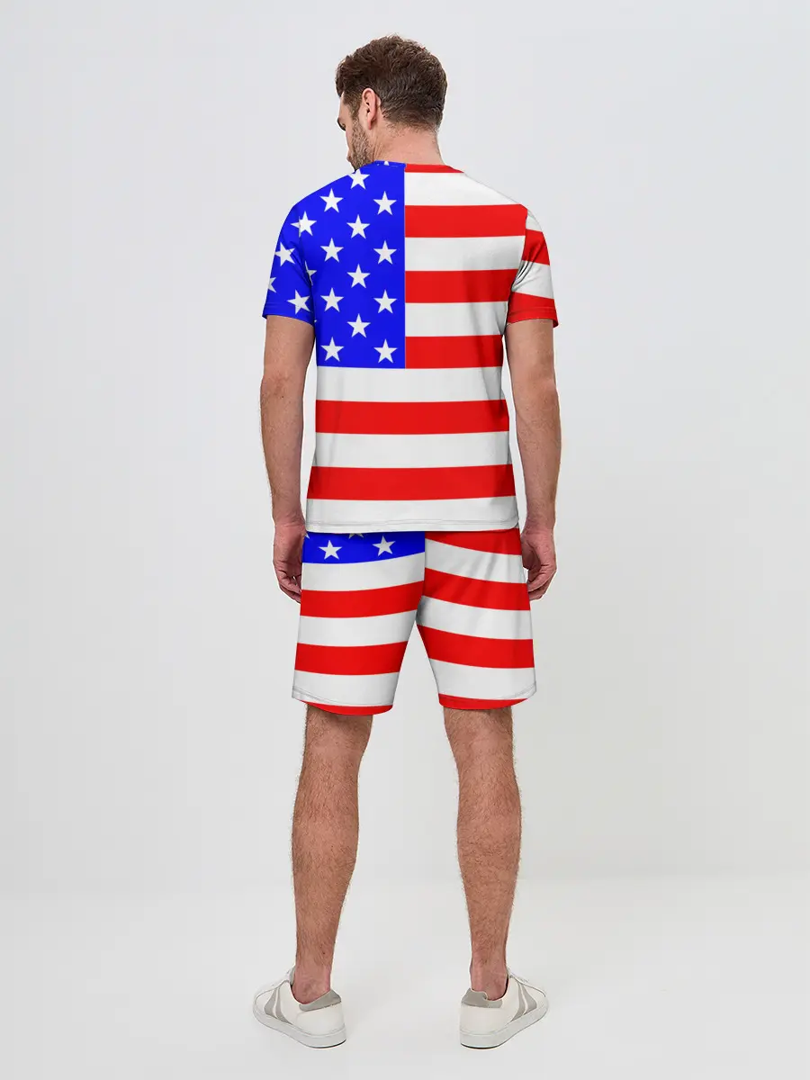 Мужской костюм с шортами / АМЕРИКАНСКИЙ ФЛАГ