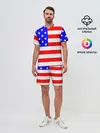 Мужской костюм с шортами / АМЕРИКАНСКИЙ ФЛАГ