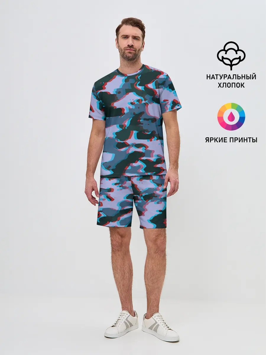 Мужской костюм с шортами / Камуфляж