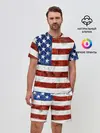 Мужской костюм с шортами / США ФЛАГ