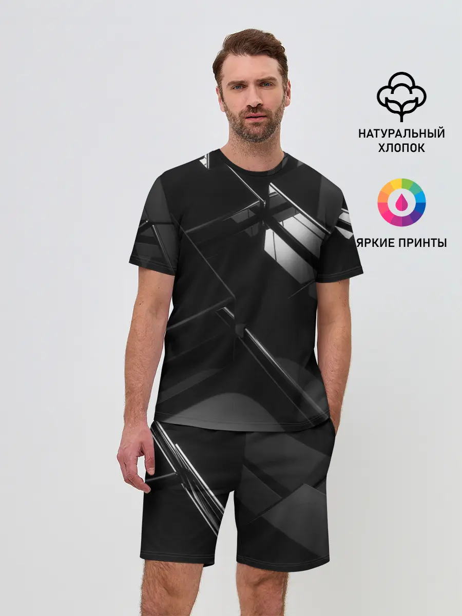 Мужской костюм с шортами / Текстура