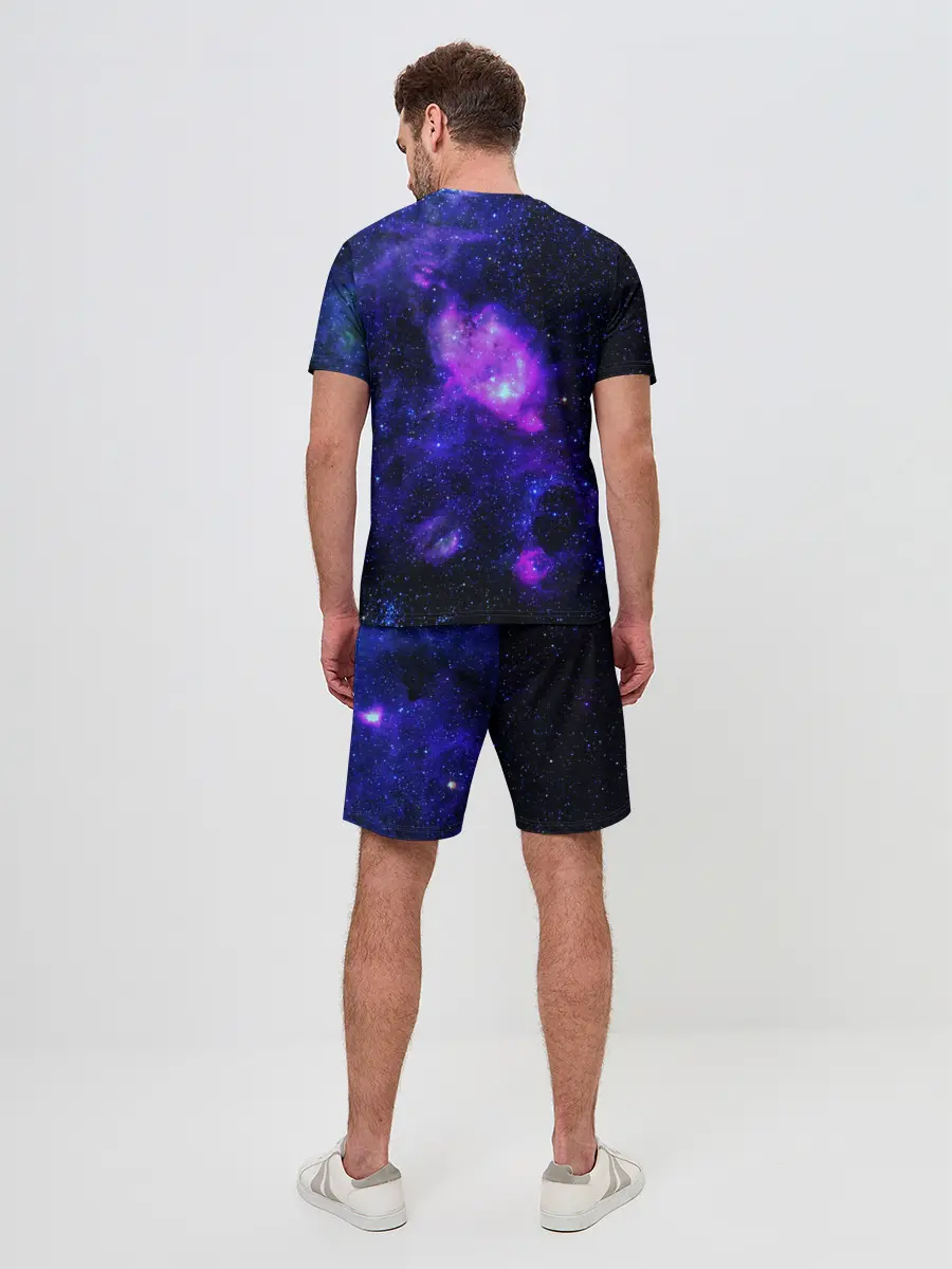 Мужской костюм с шортами / Космос