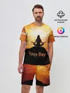 Мужской костюм с шортами / International Yoga Day