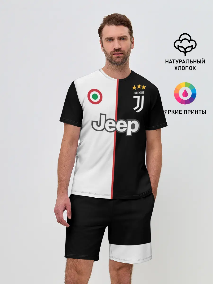 Мужской костюм с шортами / Ronaldo Juventus Home 19/20