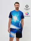 Мужской костюм с шортами / Космос