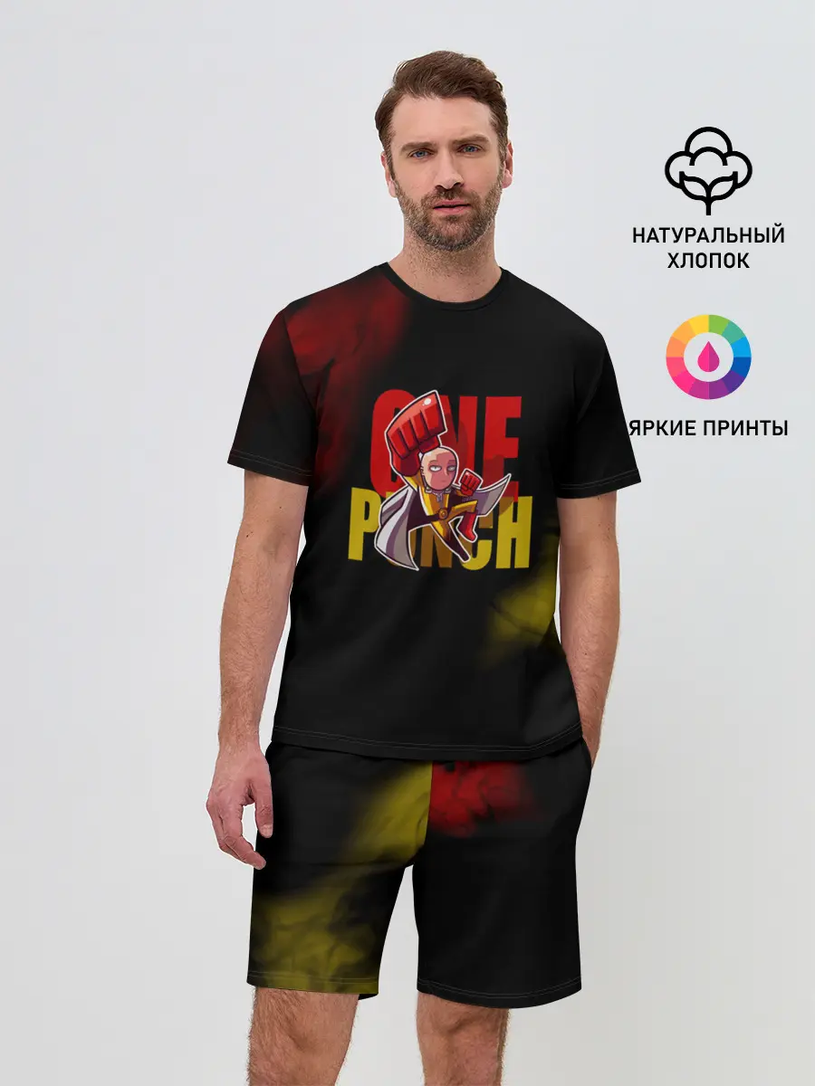 Мужской костюм с шортами / Один удар Сайтамы