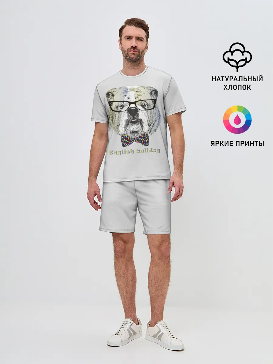 Мужской костюм с шортами / Английский бульдог