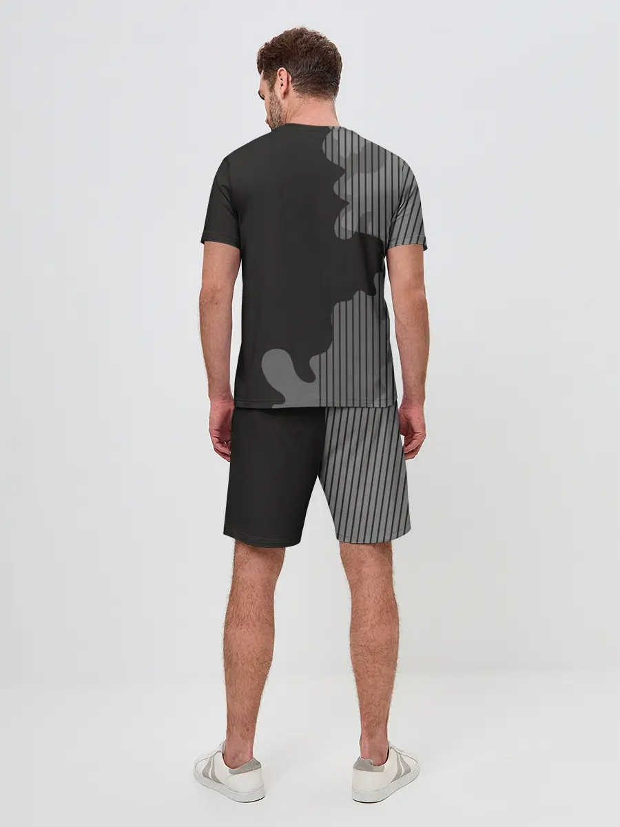 Мужской костюм с шортами / Мопс в кармане