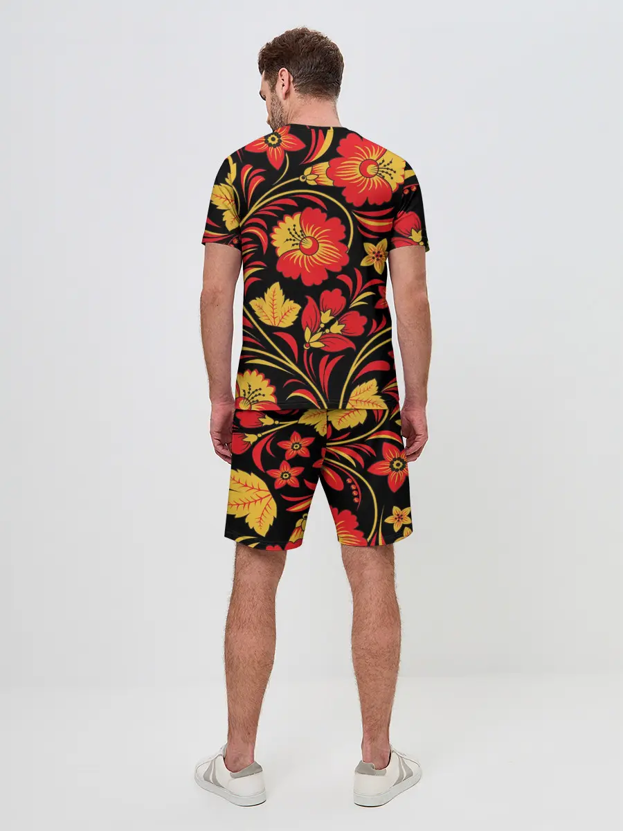 Мужской костюм с шортами / Хохлома