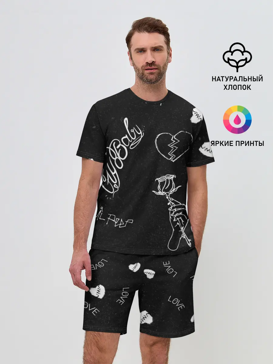 Мужской костюм с шортами / LIl Peep