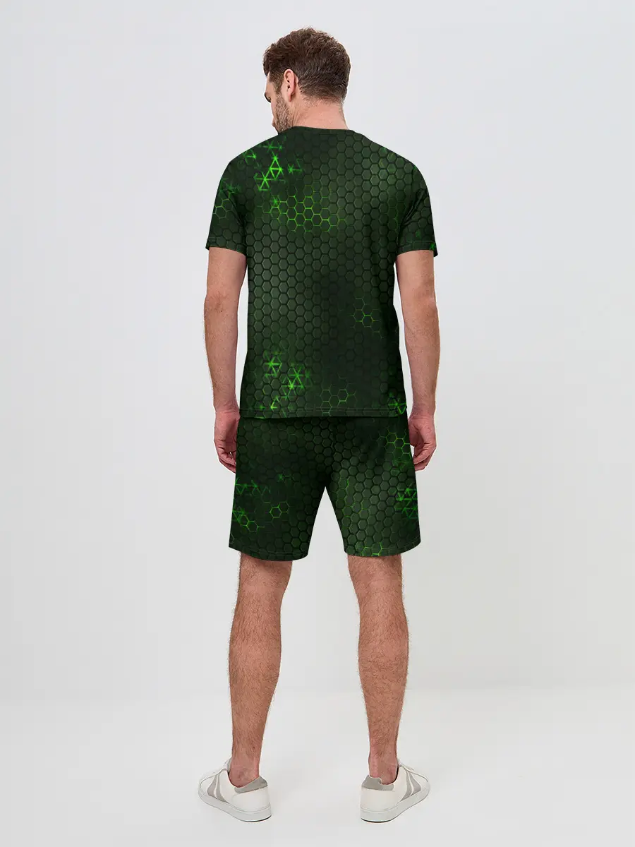 Мужской костюм с шортами / ЗЕЛЕНАЯ БРОНЯ / GREEN STEEL