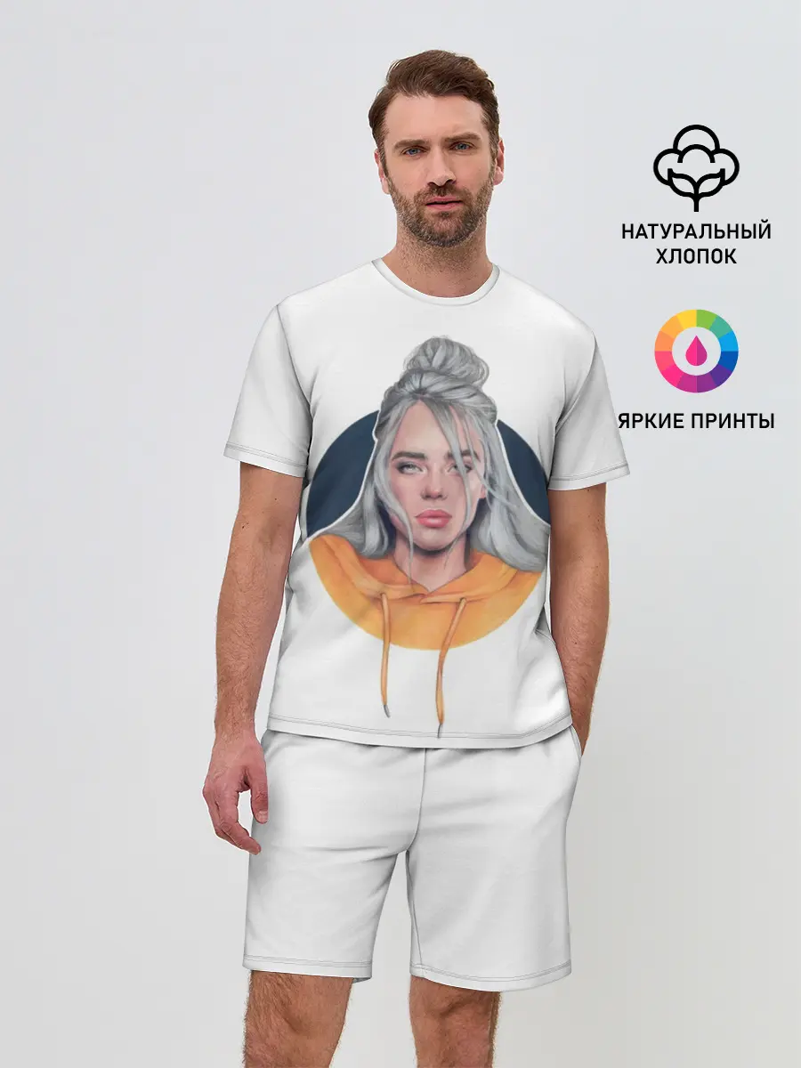 Мужской костюм с шортами / Billie Eilish art 1