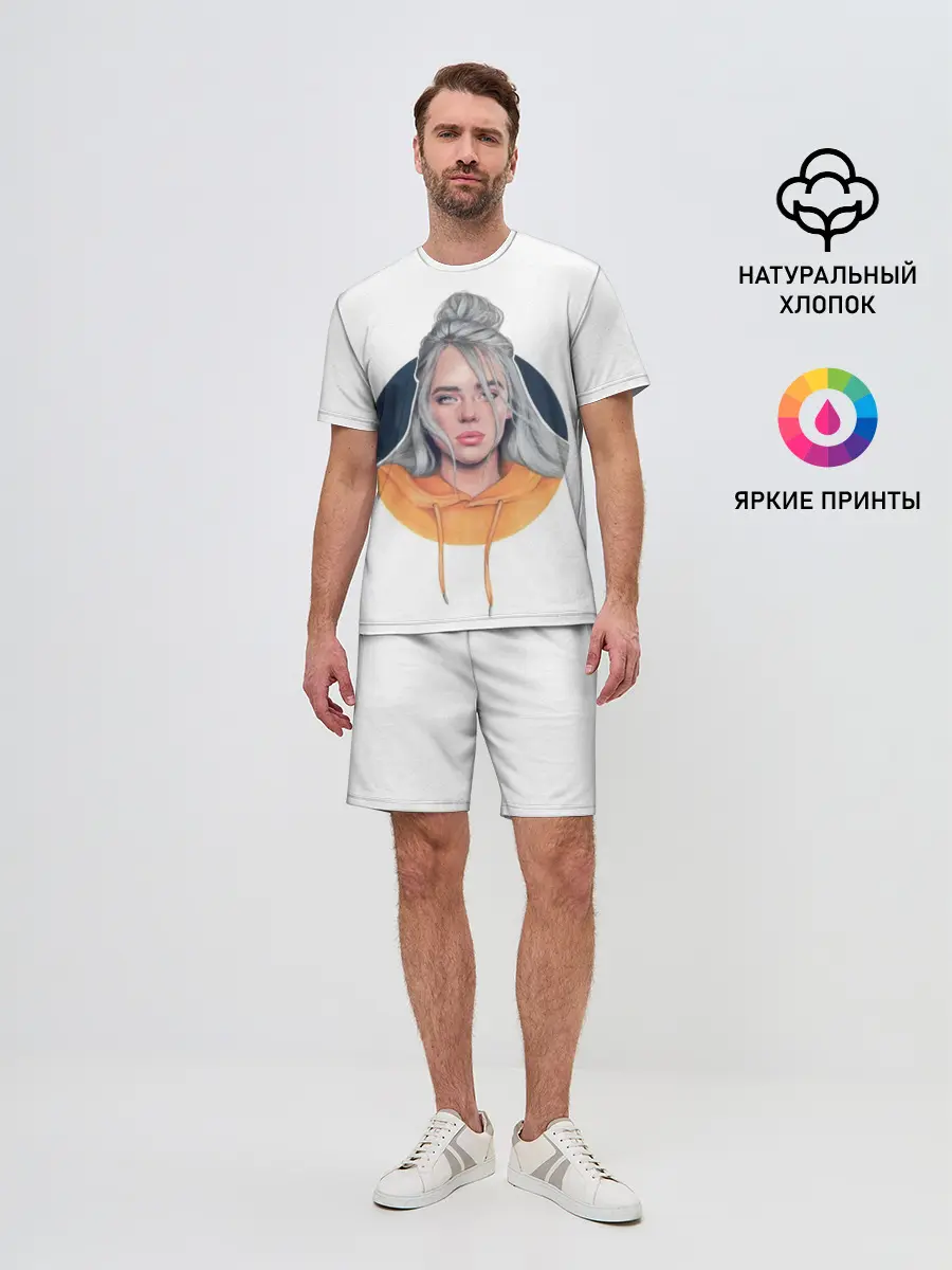 Мужской костюм с шортами / Billie Eilish art 1