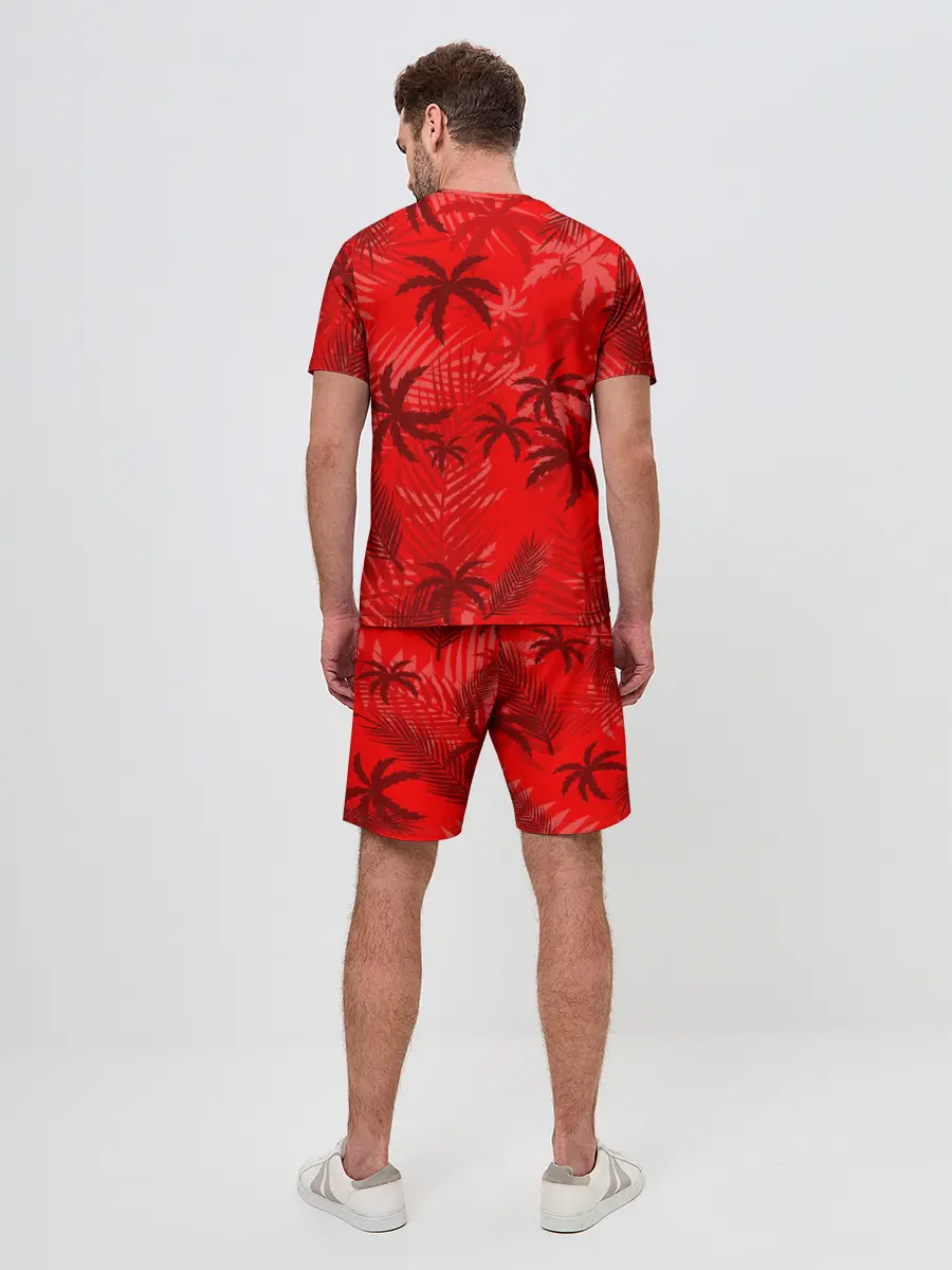 Мужской костюм с шортами / ПАЛЬМЫ / ТРОПИКИ / ЛЕТО