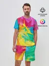 Мужской костюм с шортами / Tie-Dye