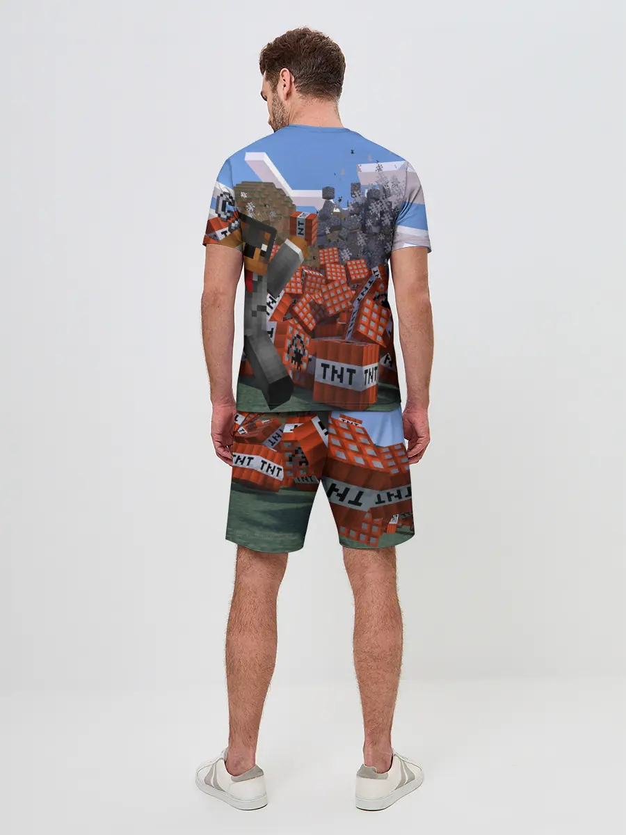 Мужской костюм с шортами / MINECRAFT