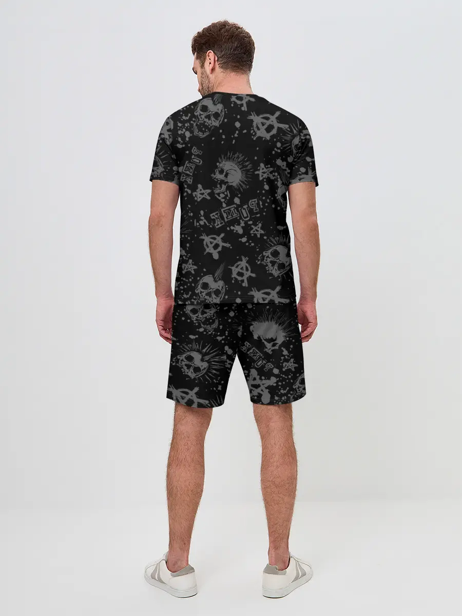 Мужской костюм с шортами / Панда в косухе