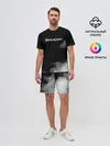 Мужской костюм с шортами / Логотип Черного Клевера в дымке