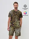 Мужской костюм с шортами / Шкура леопарда