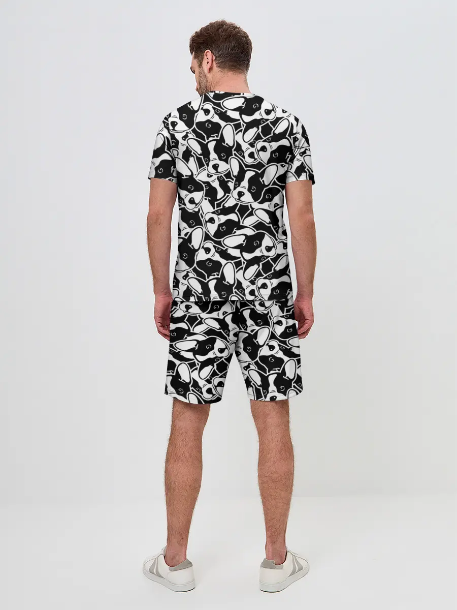 Мужской костюм с шортами / Забавные собаки
