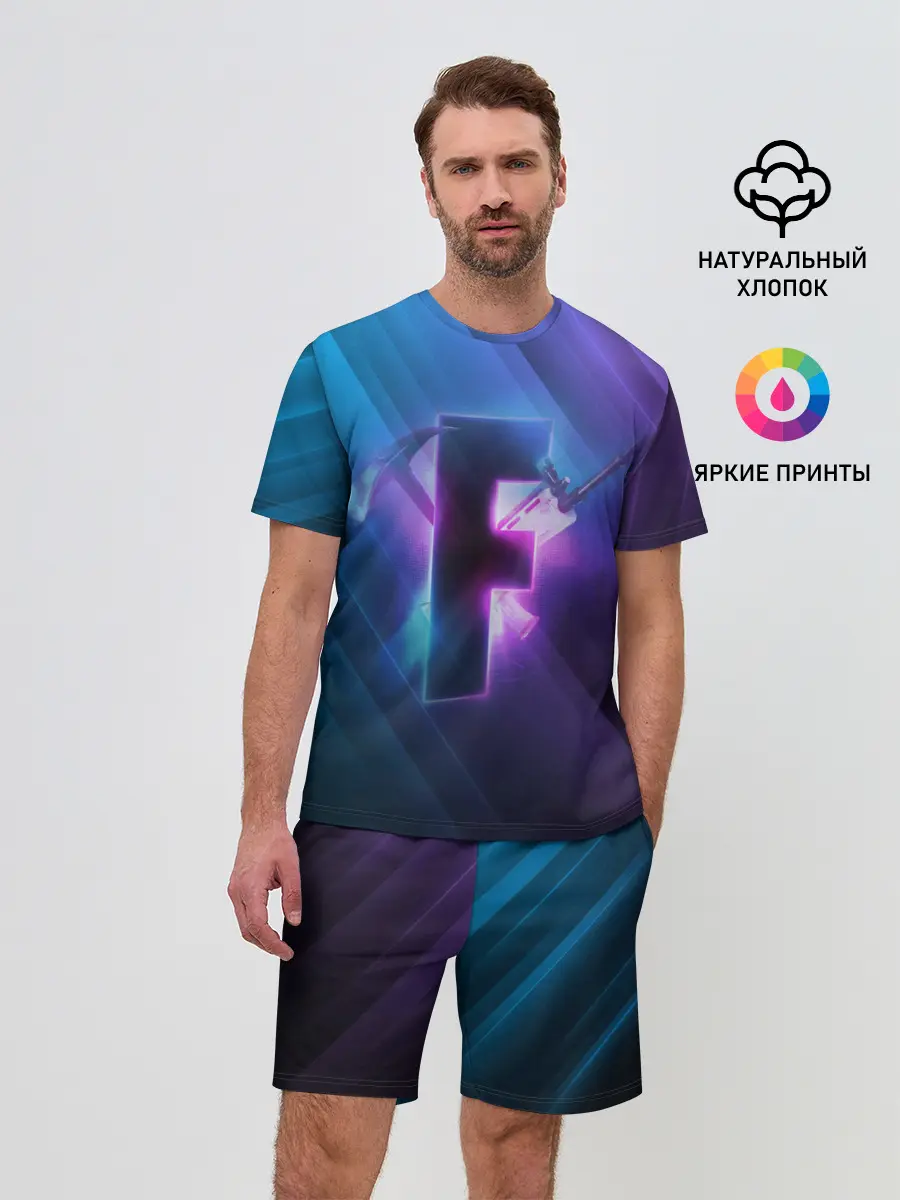 Мужской костюм с шортами / FORTNITE.