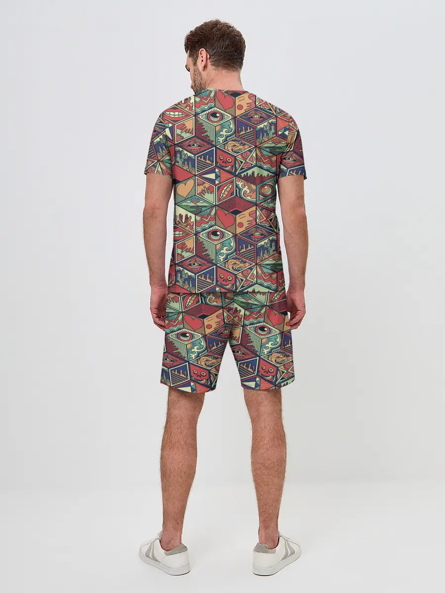 Мужской костюм с шортами / Психоделика