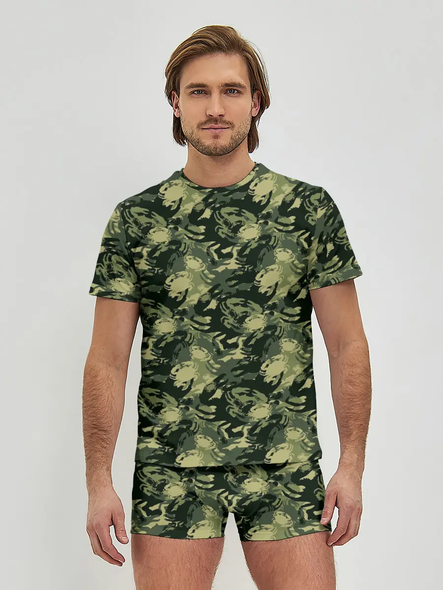 Мужские трусы с футболкой / Крабы