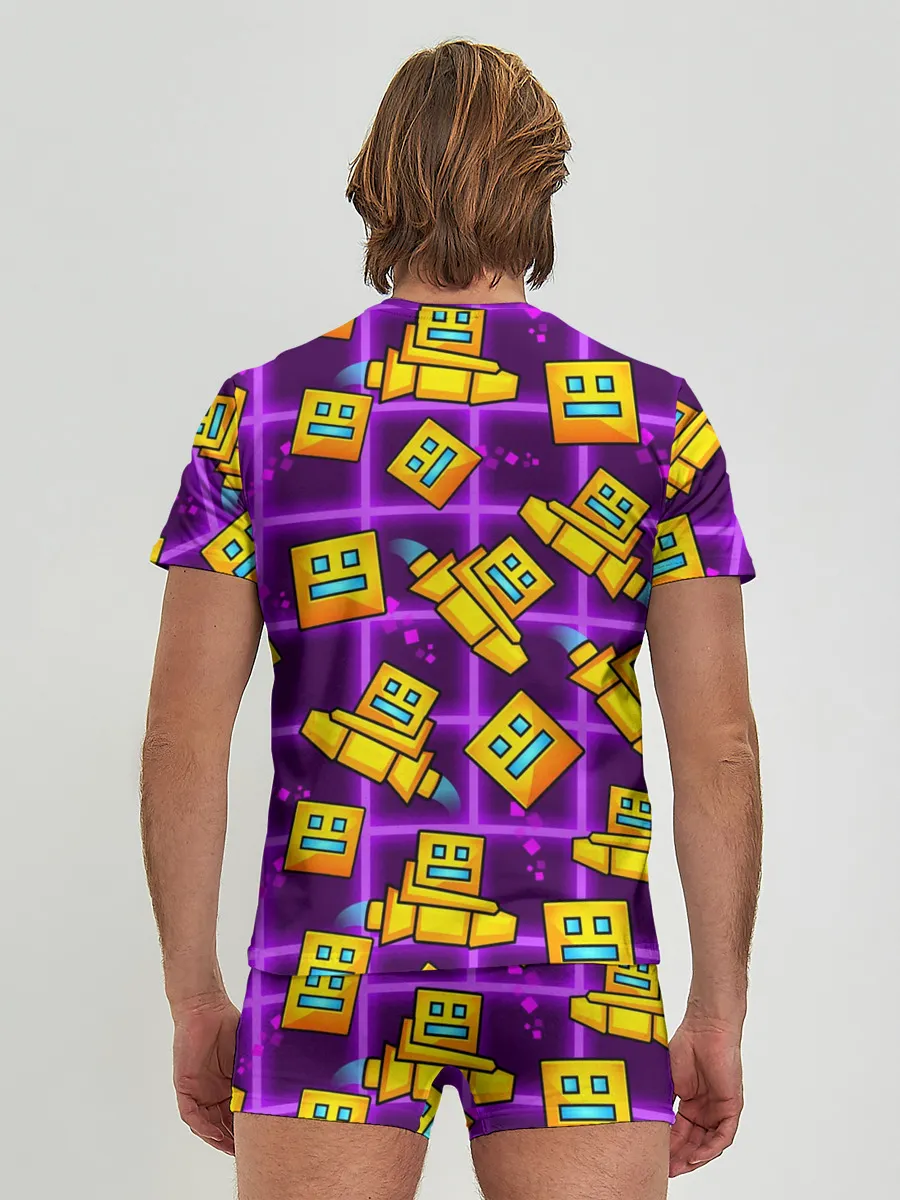 Мужские трусы с футболкой / GEOMETRY DASH SPACE