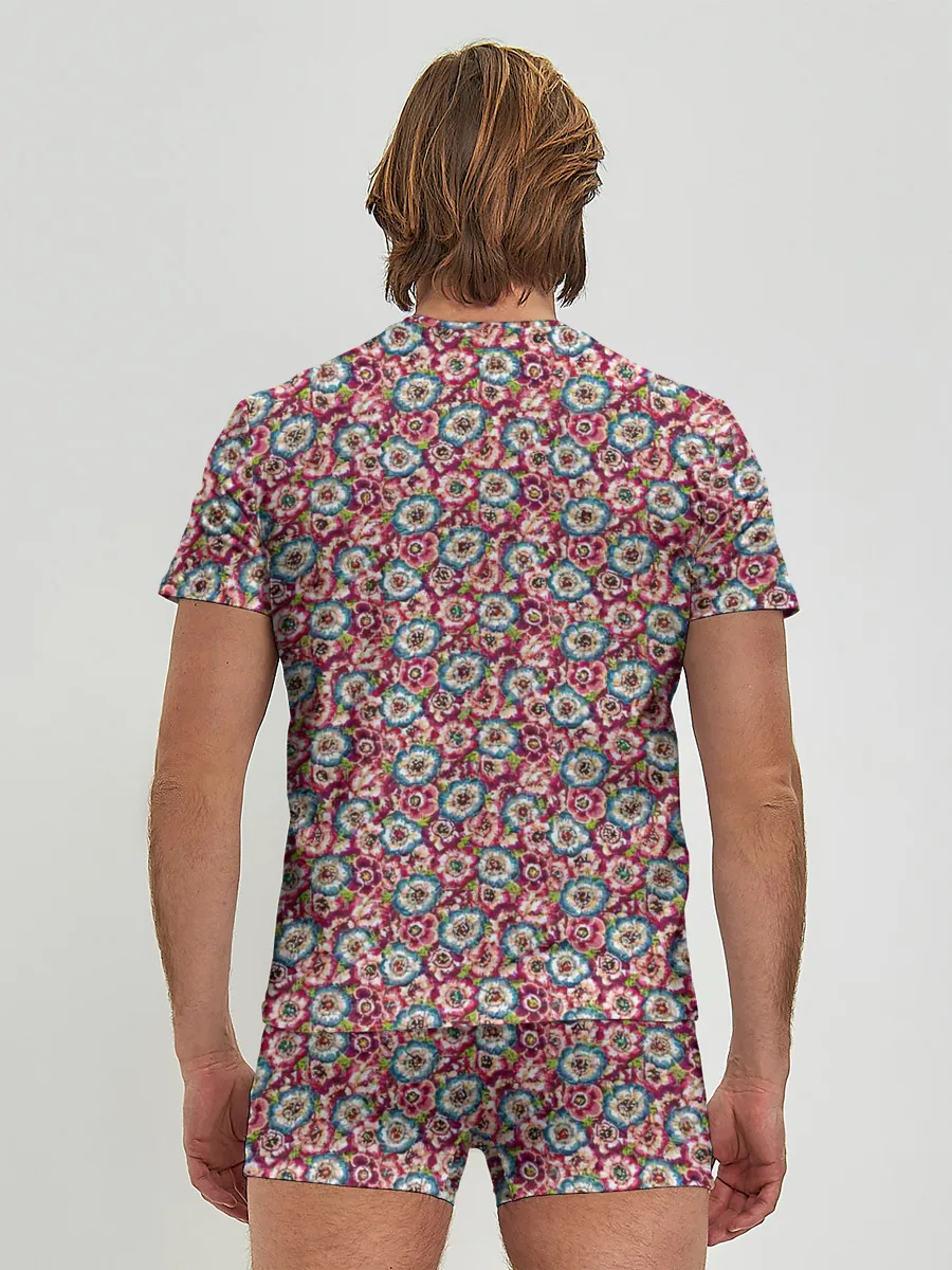 Мужские трусы с футболкой / Васильковое поле