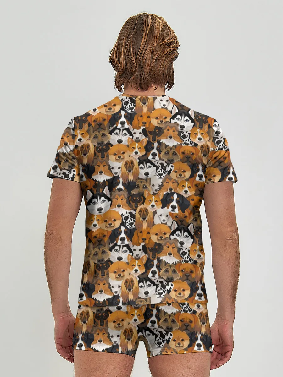 Мужские трусы с футболкой / Разные Собаки