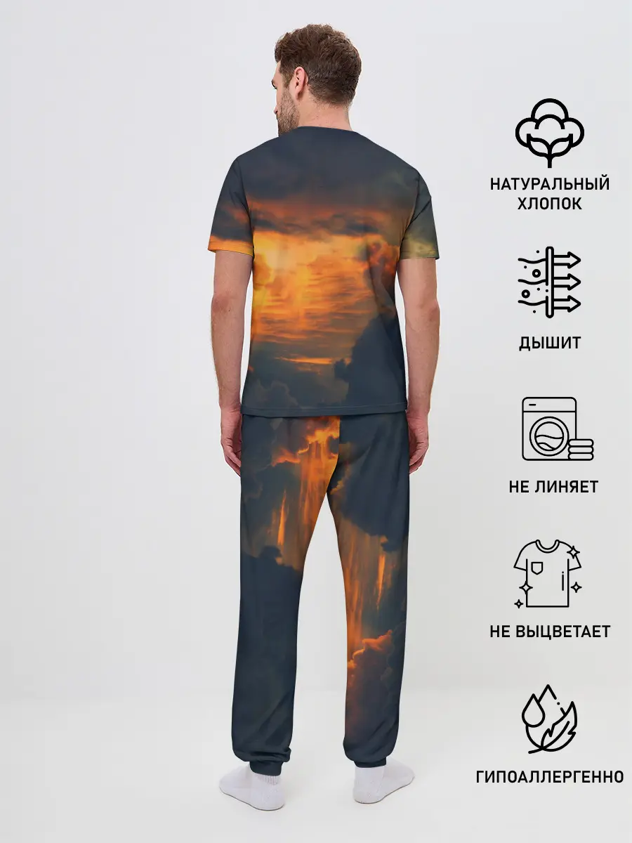 Мужская пижама с брюками / 30 seconds to mars