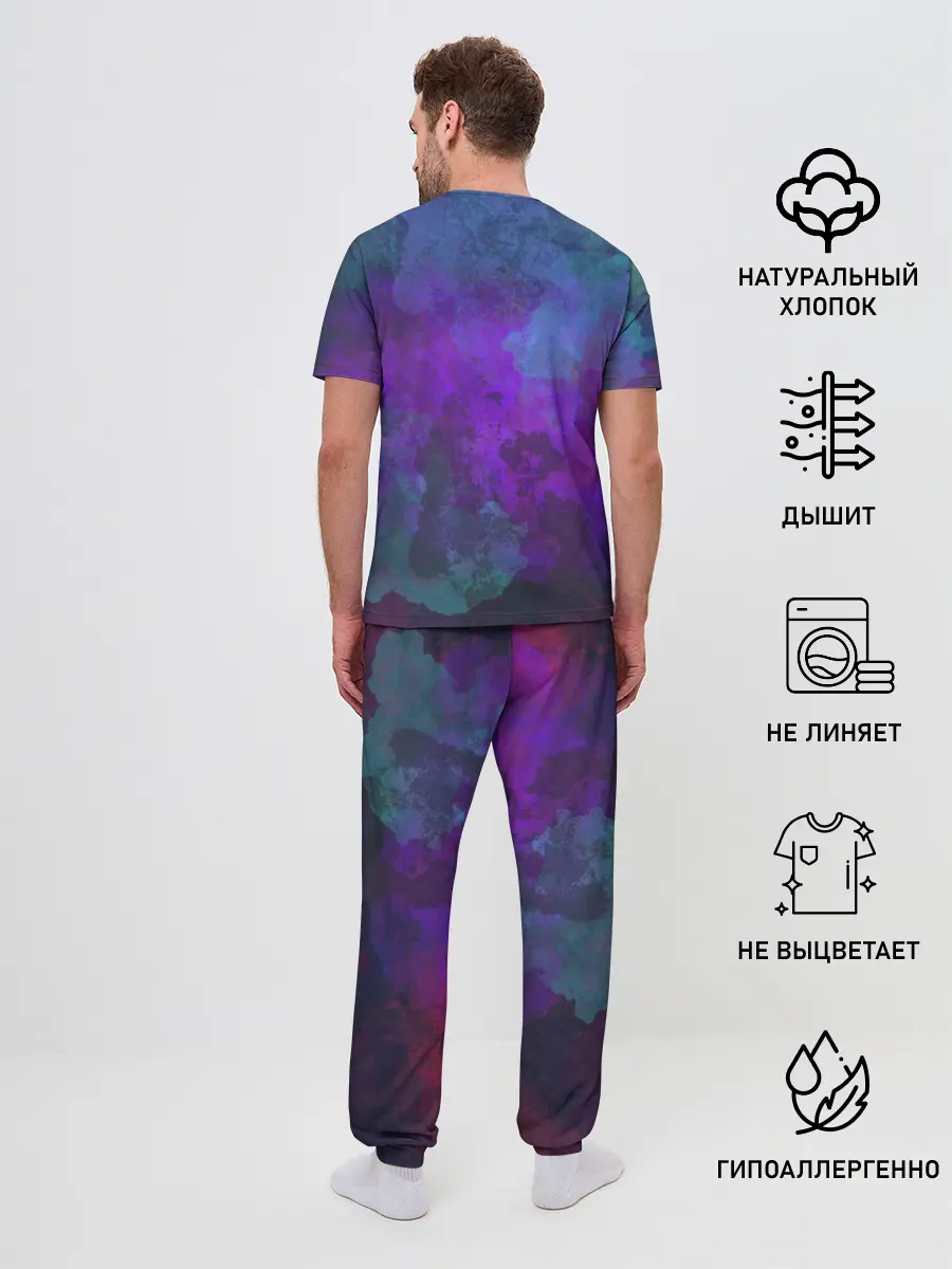 Мужская пижама с брюками / Черепок