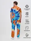 Мужская пижама с брюками / Tie dye