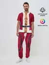 Мужская пижама с брюками / Костюм Деда Мороза
