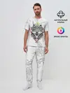 Мужская пижама с брюками / Волк