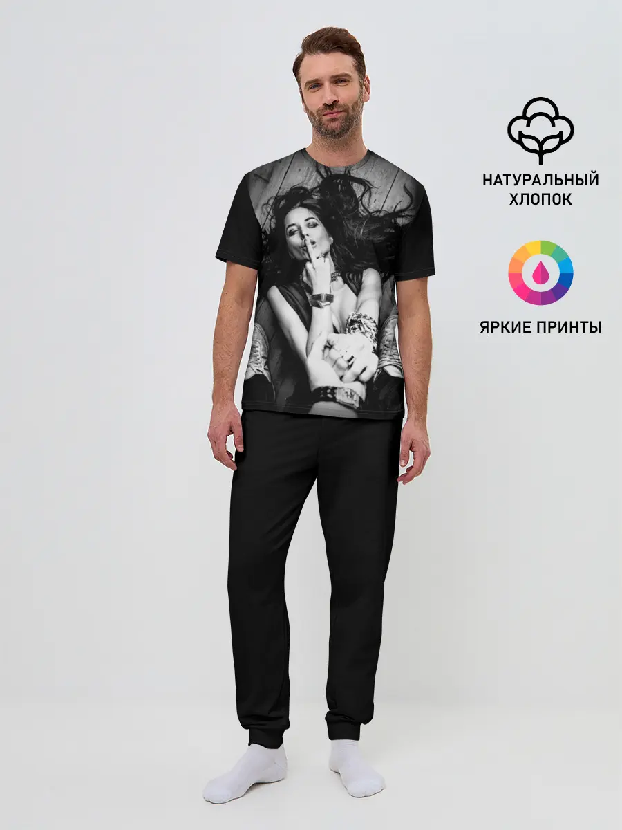 Мужская пижама с брюками / Девушка