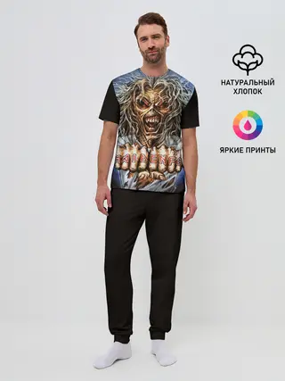 Мужская пижама с брюками / Iron maiden 6