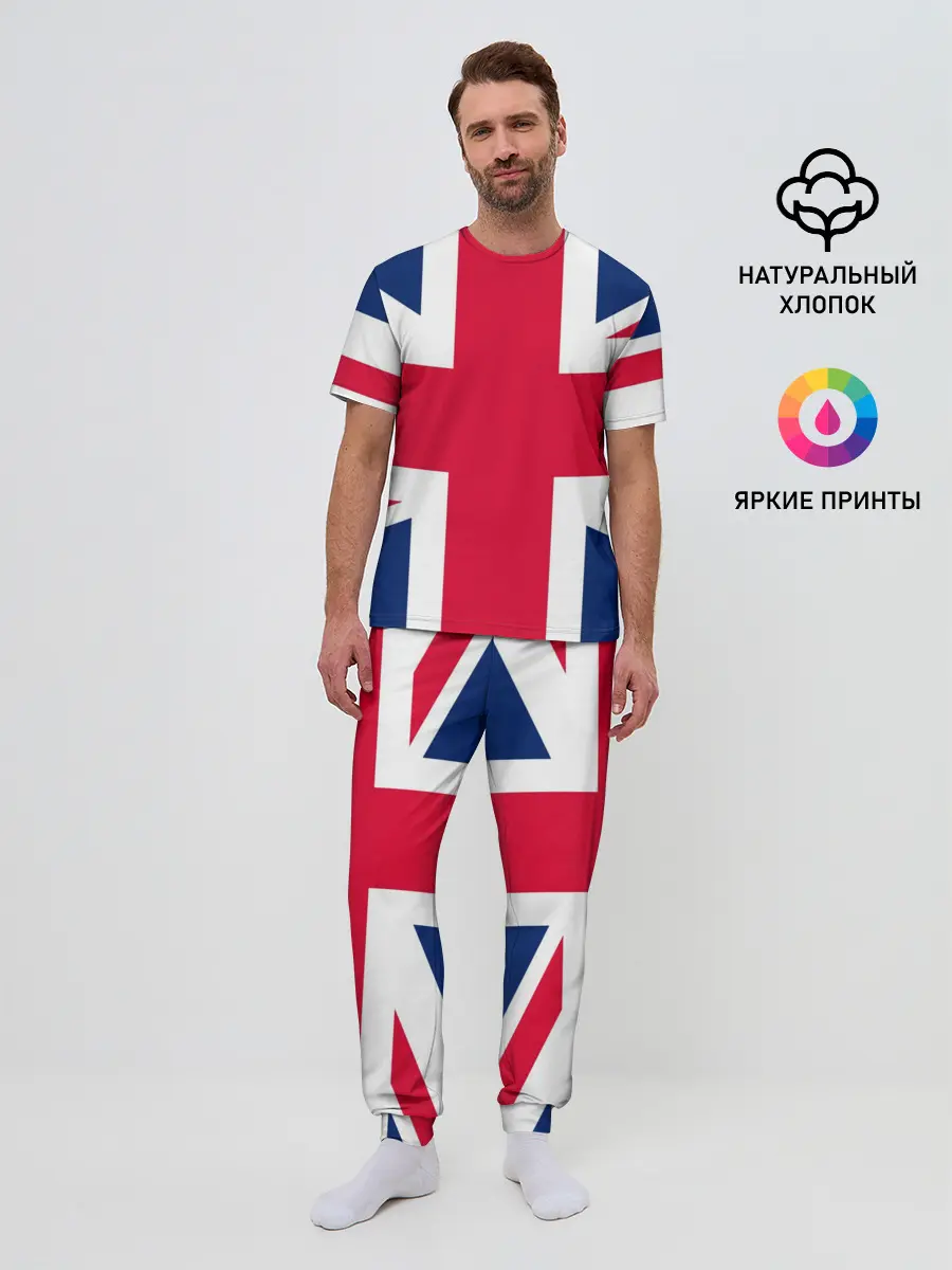 Мужская пижама с брюками / Великобритания